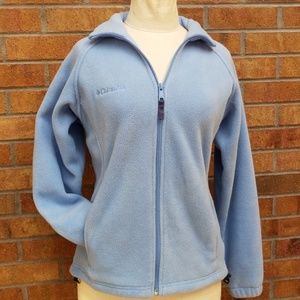 Columbia baby blue thick fleece jacket